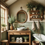 Affordable Calm: Transform Your Bathroom with Vintage & Green Vibes